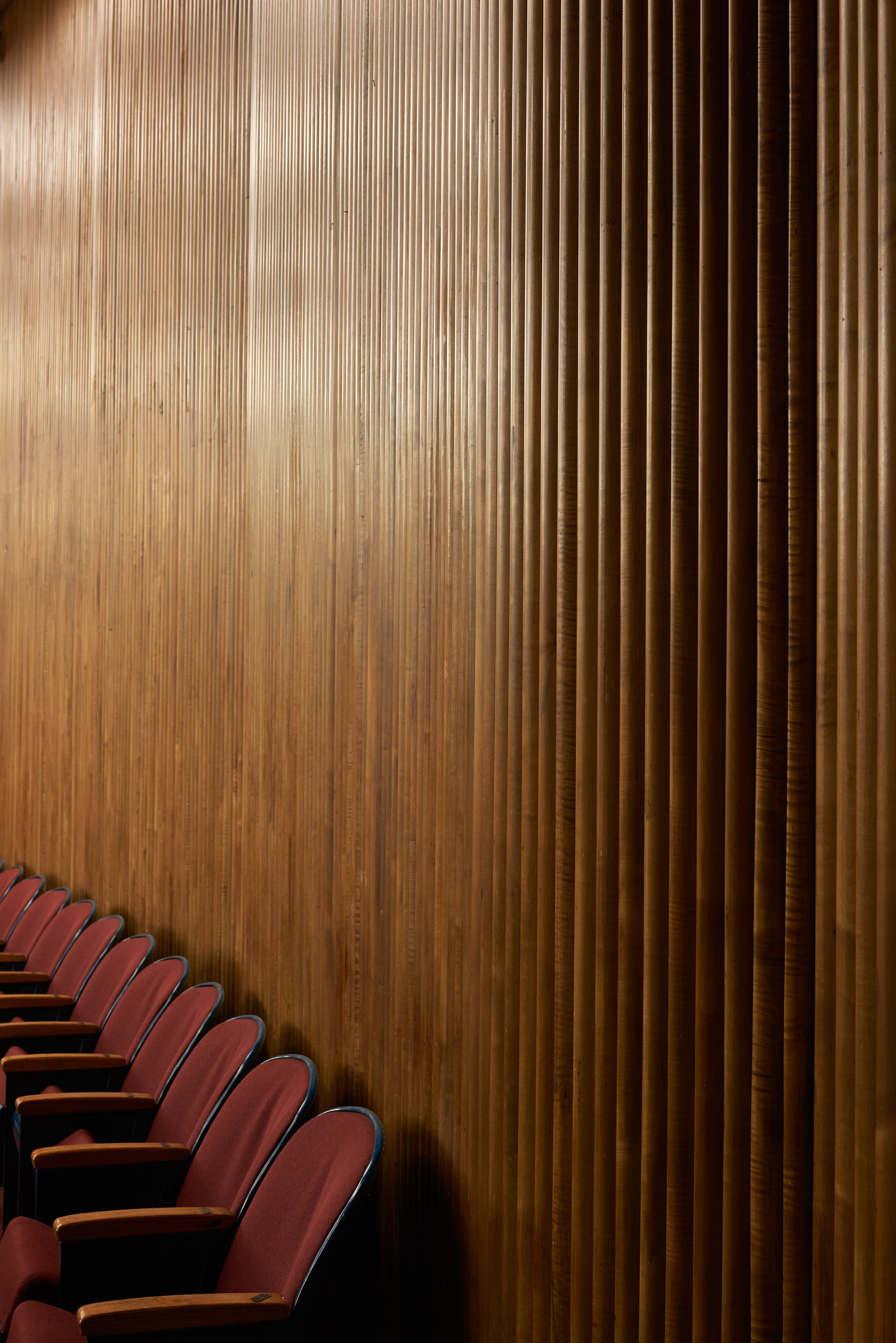 1954 Maple Acoustic Wall Paneling from Hunter Brookdale School of Nursing