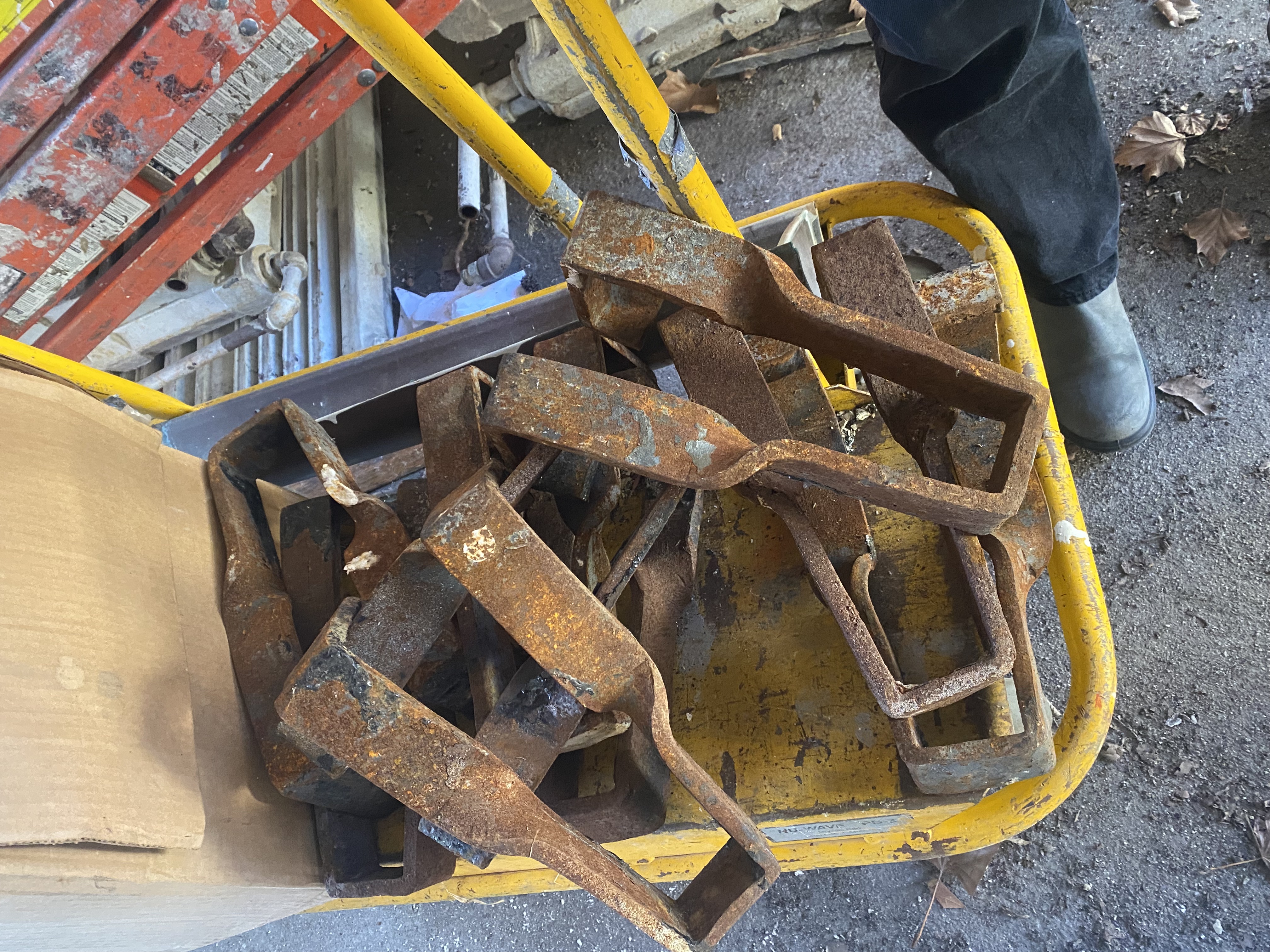 Original Iron Joist Hangers from Officer's Housing on Governors Island (1902)