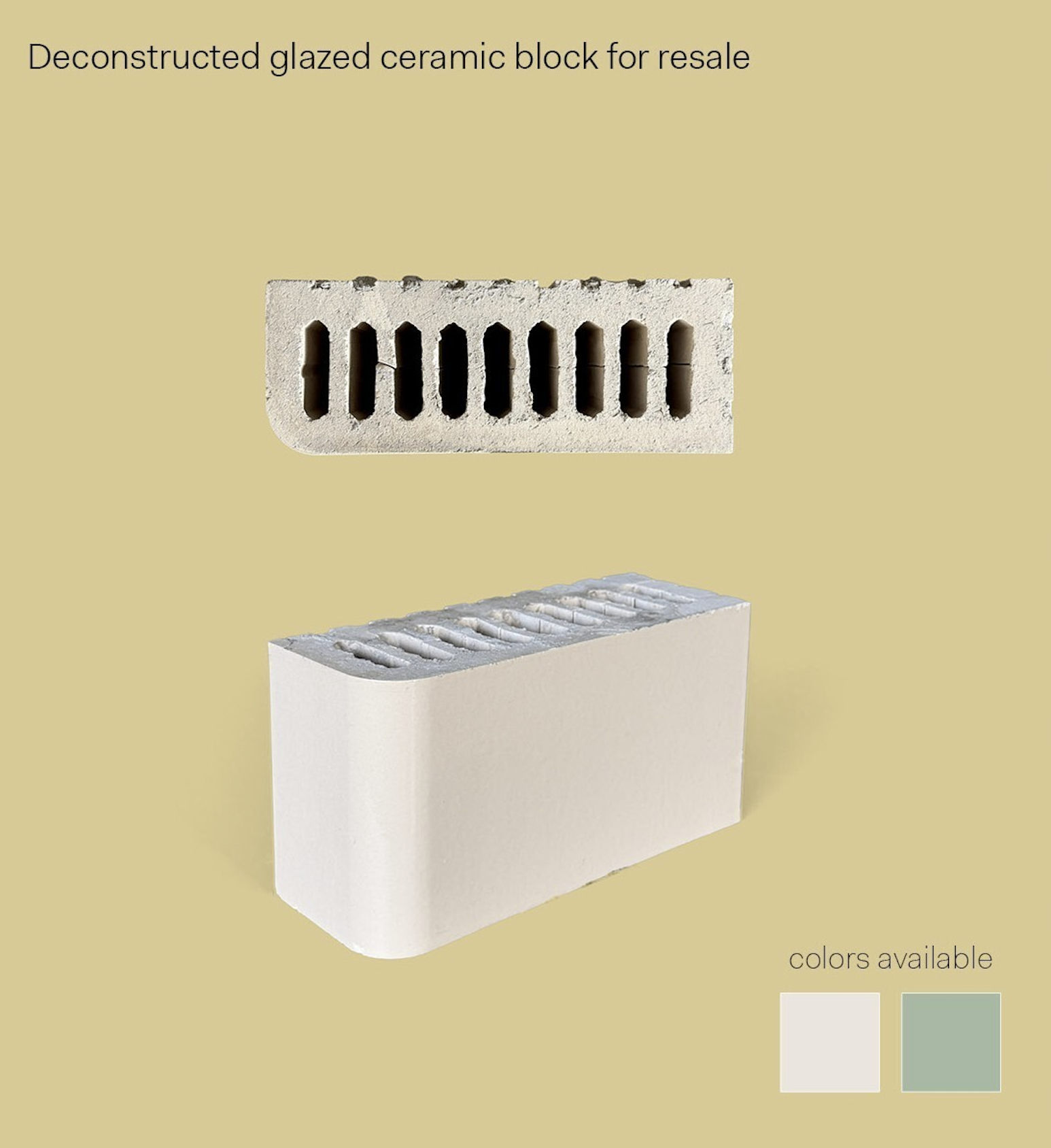 1954 Glazed Ceramic Blocks from Hunter Brookdale School of Nursing 