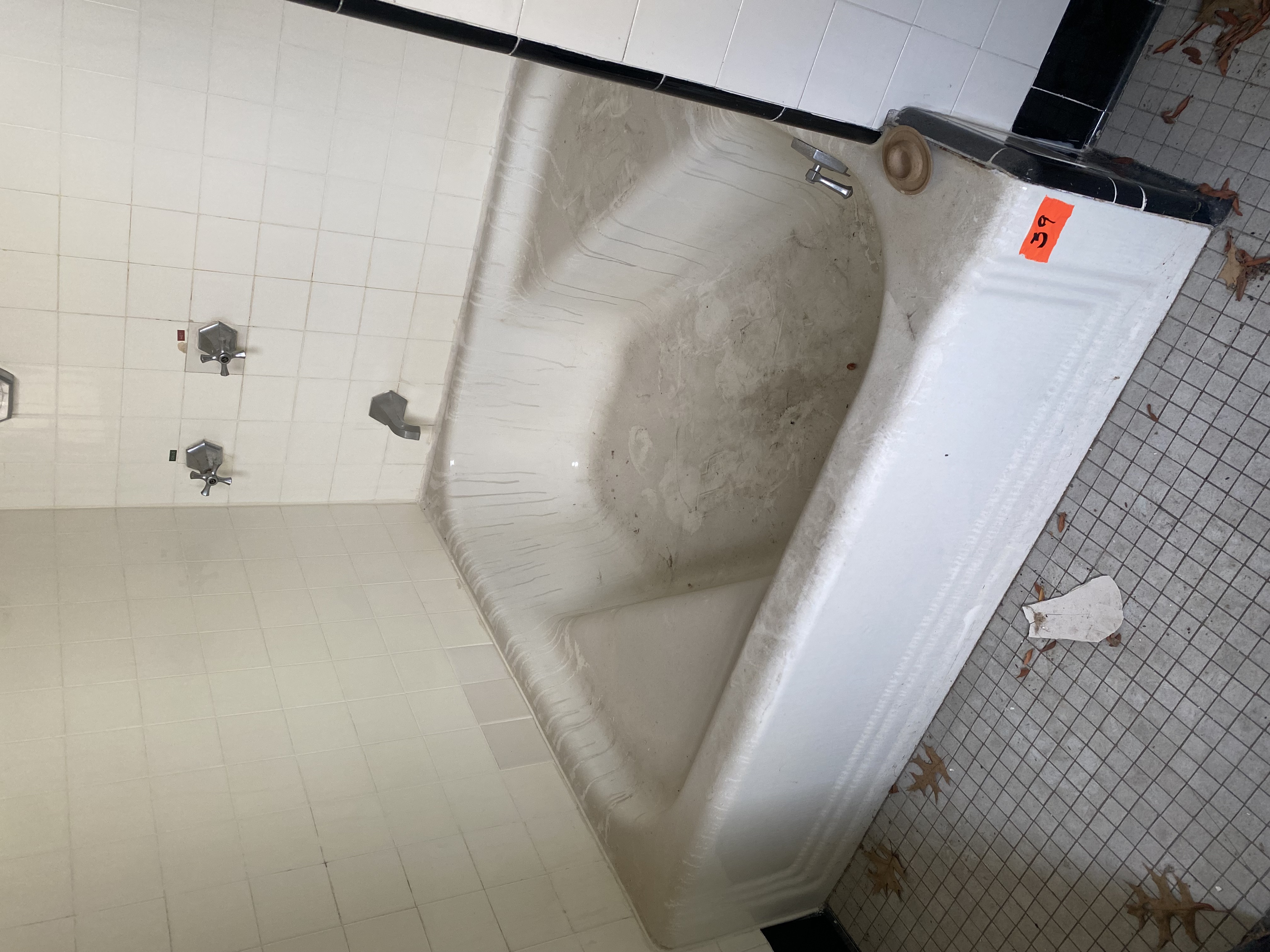 Bathtub (Square) from Renovation of Historic Governors Island Officer's Home (1891)
