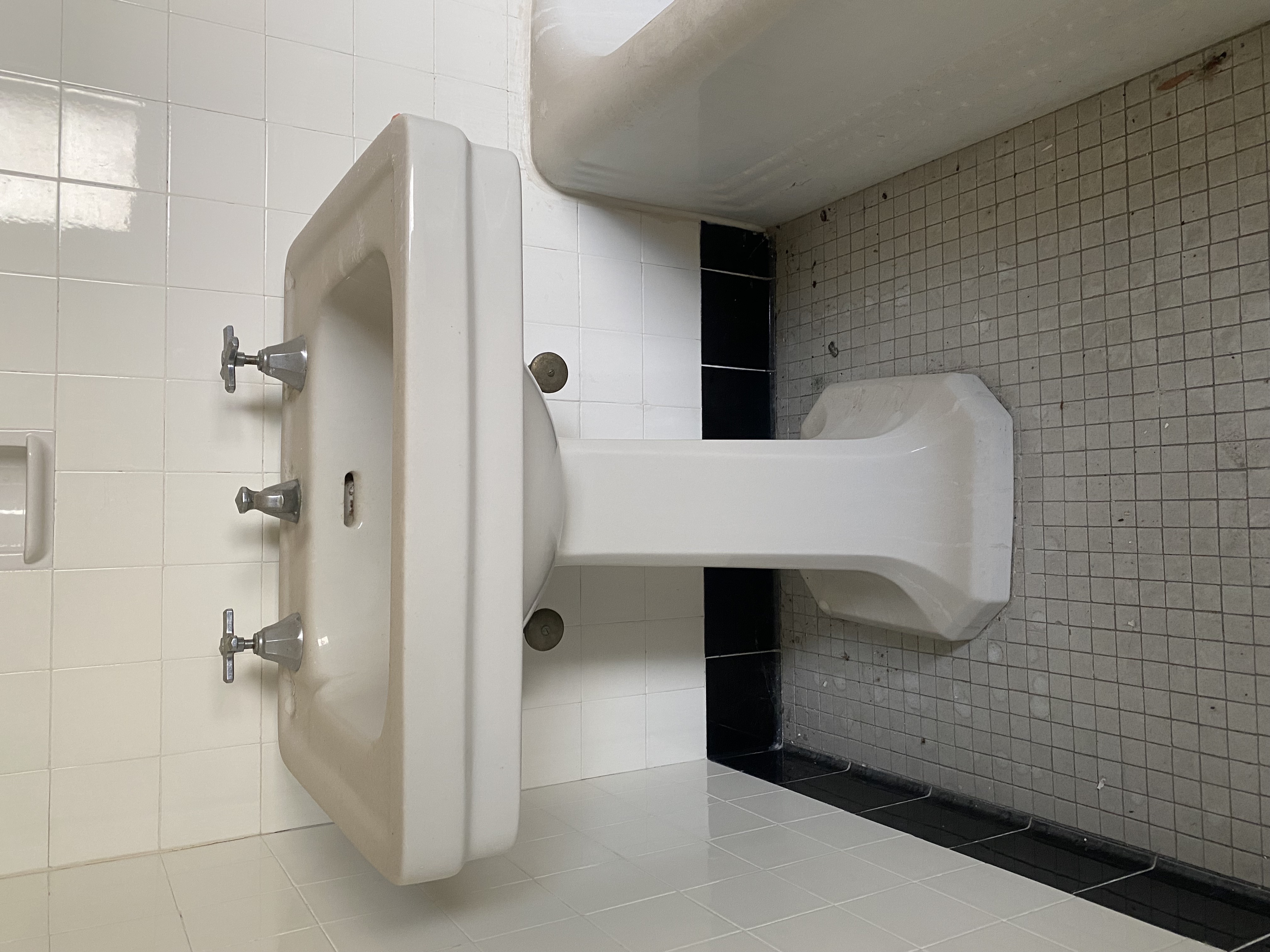 Pedestal Sinks (3 available) from Renovation of Historic Governors Island Officer's Home