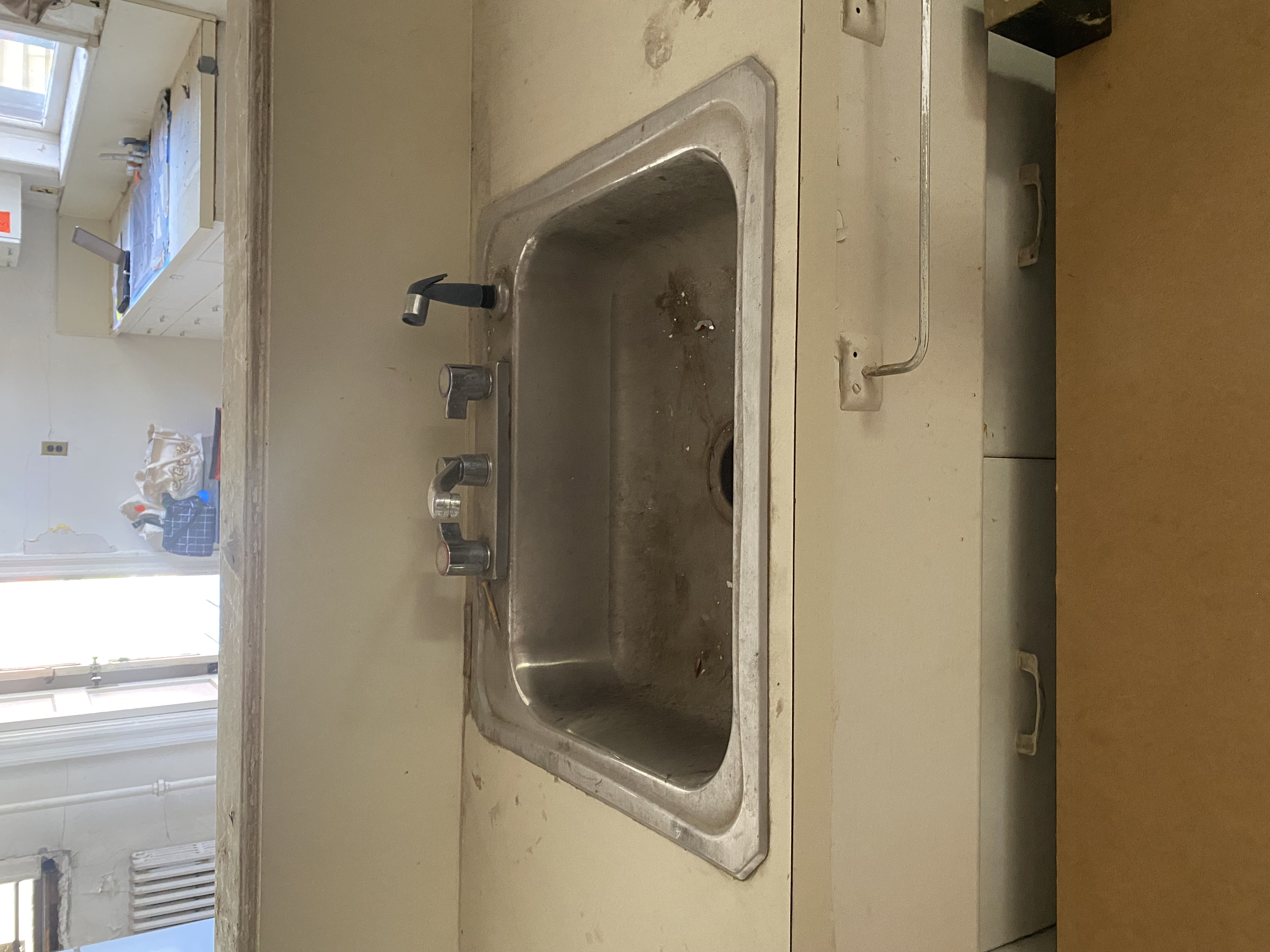 Single Basin Kitchen Sink from Renovation of Historic Governors Island Officer's Home
