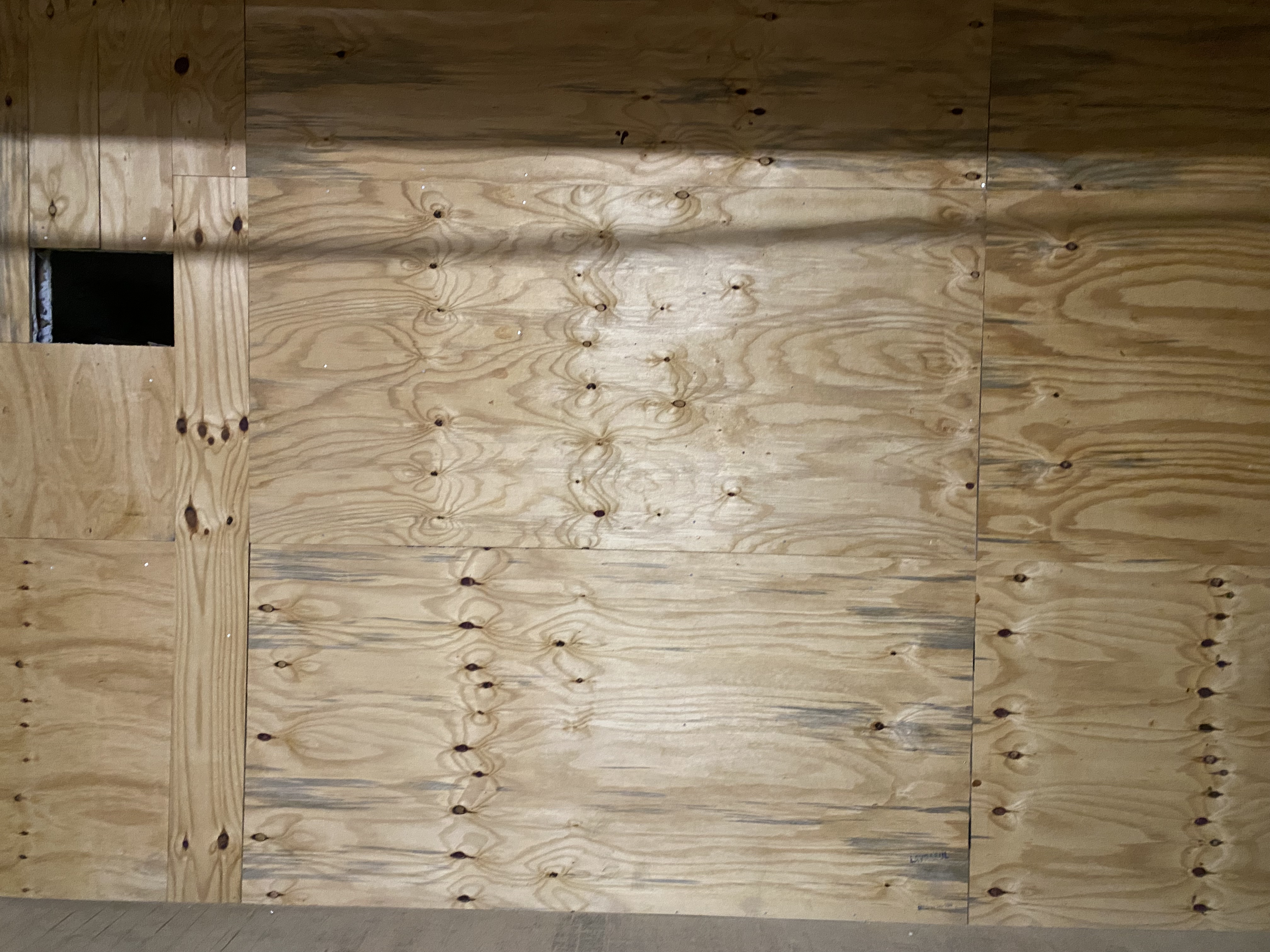 Plywood sheathing