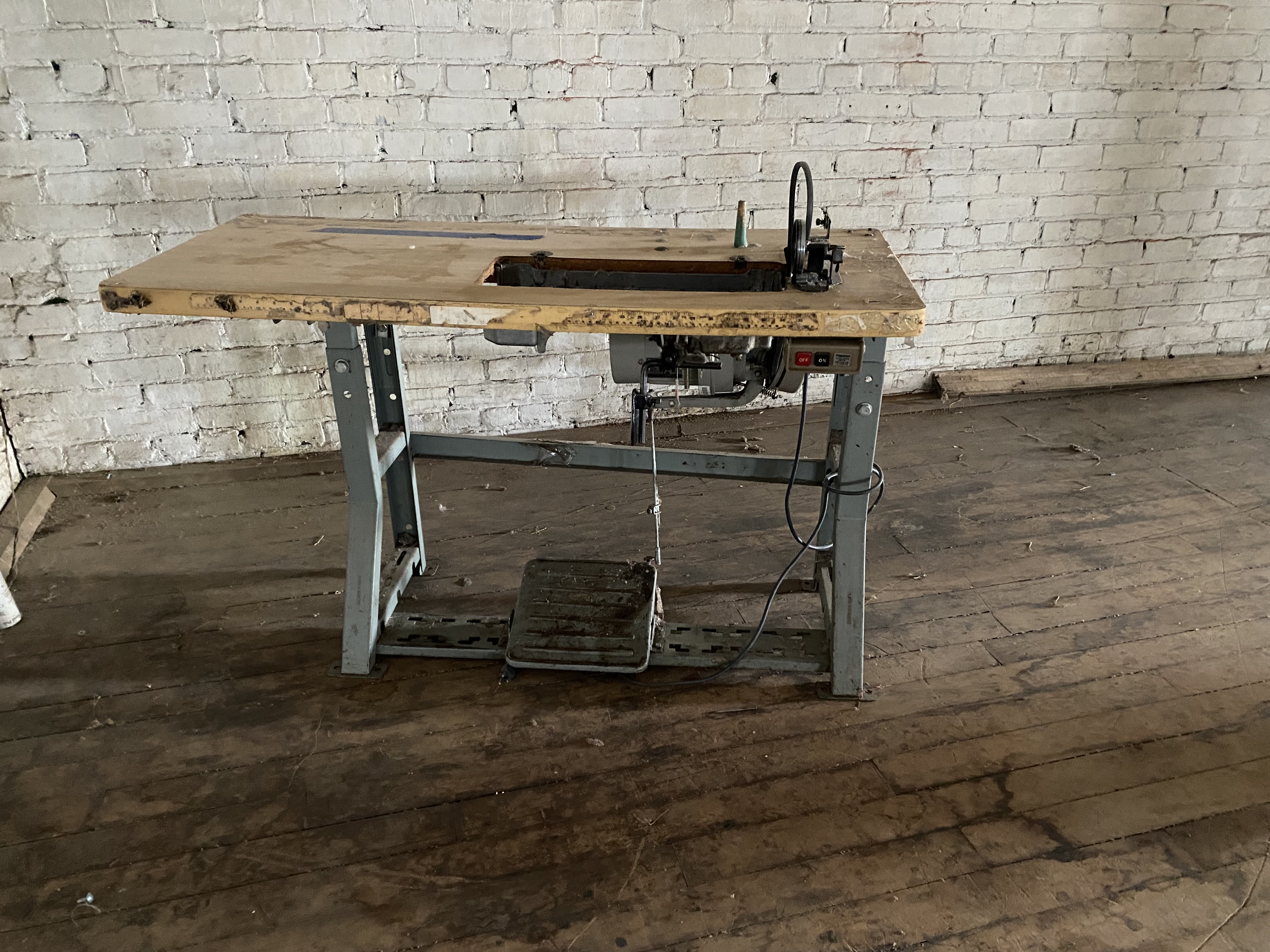 Sewing Machine Work Tables from Bush Terminal