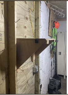 Wood Studs & Shelves