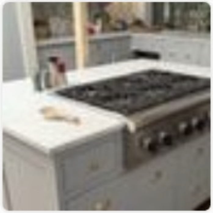 White Marble Countertops (2): 3CM Stone Slabs for Kitchen from Film Set (New)