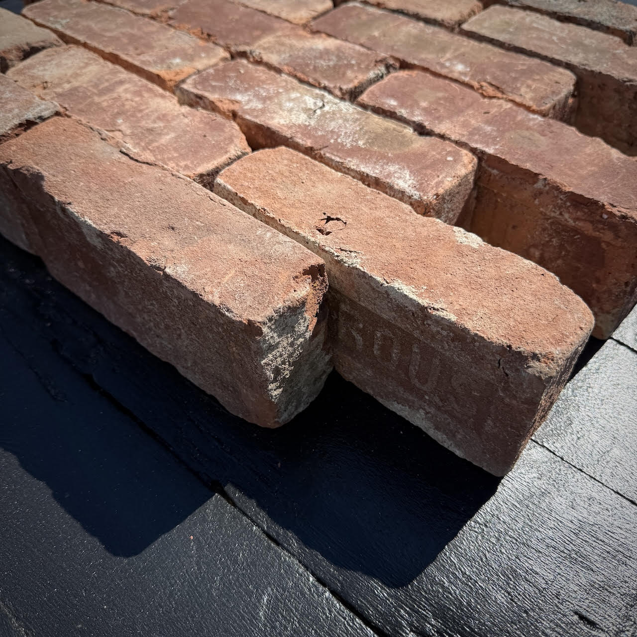 Historic Brick from the Lincoln Tunnel Retaining Wall Deconstruction: Common Brick (Red)
