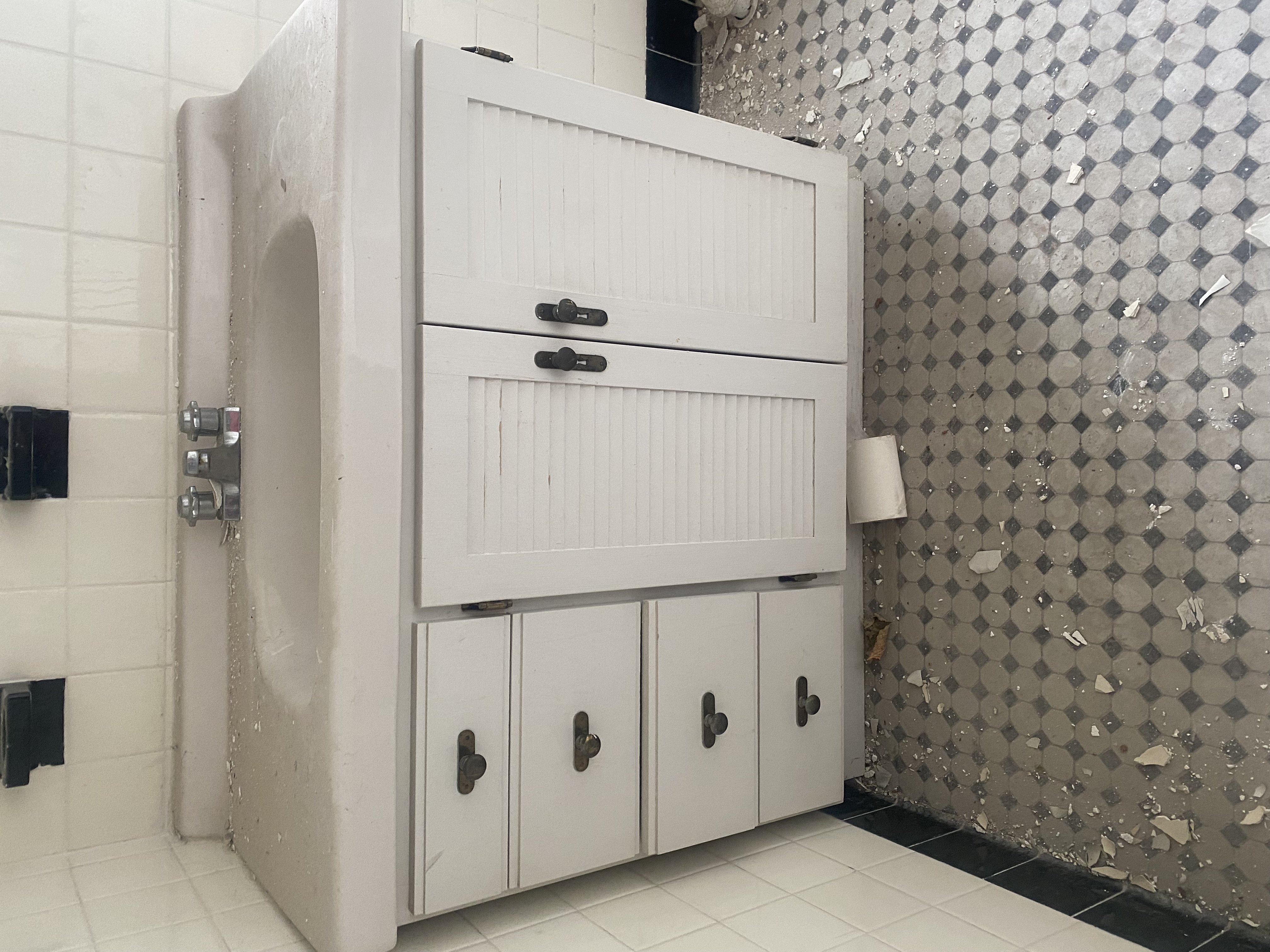 Bathroom Sink & Cabinets from Renovation of Historic Governors Island Officer's Home