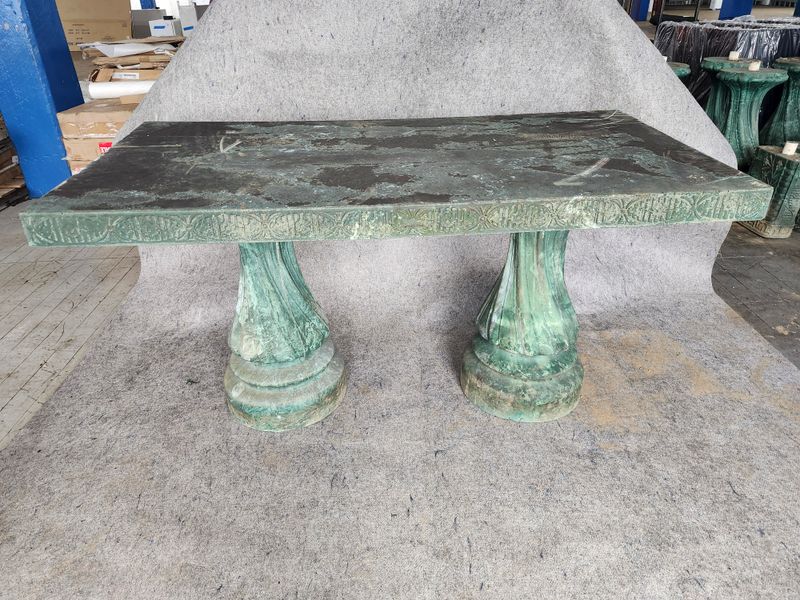Marblike Green Garden Table