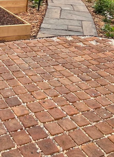 Robi Decking Black Locust Permeable Wood Pavers