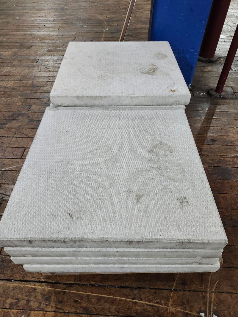 Textured  Terrazzo White Stone Paver