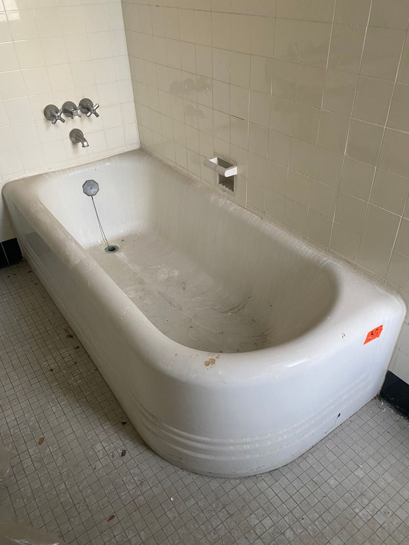 Cast Iron Bathtub (Rectangle/Rounded) from Renovation of Historic Governors Island Officer's Home (1891)