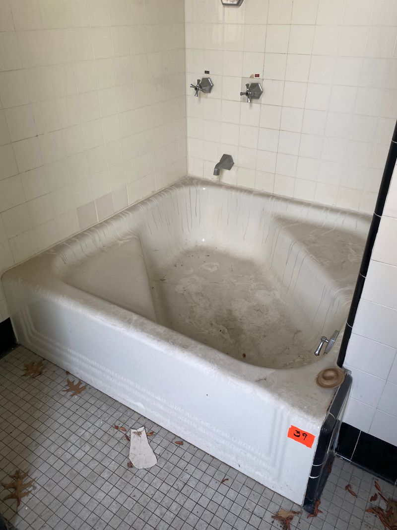 Bathtub (Square) from Renovation of Historic Governors Island Officer's Home (1891)