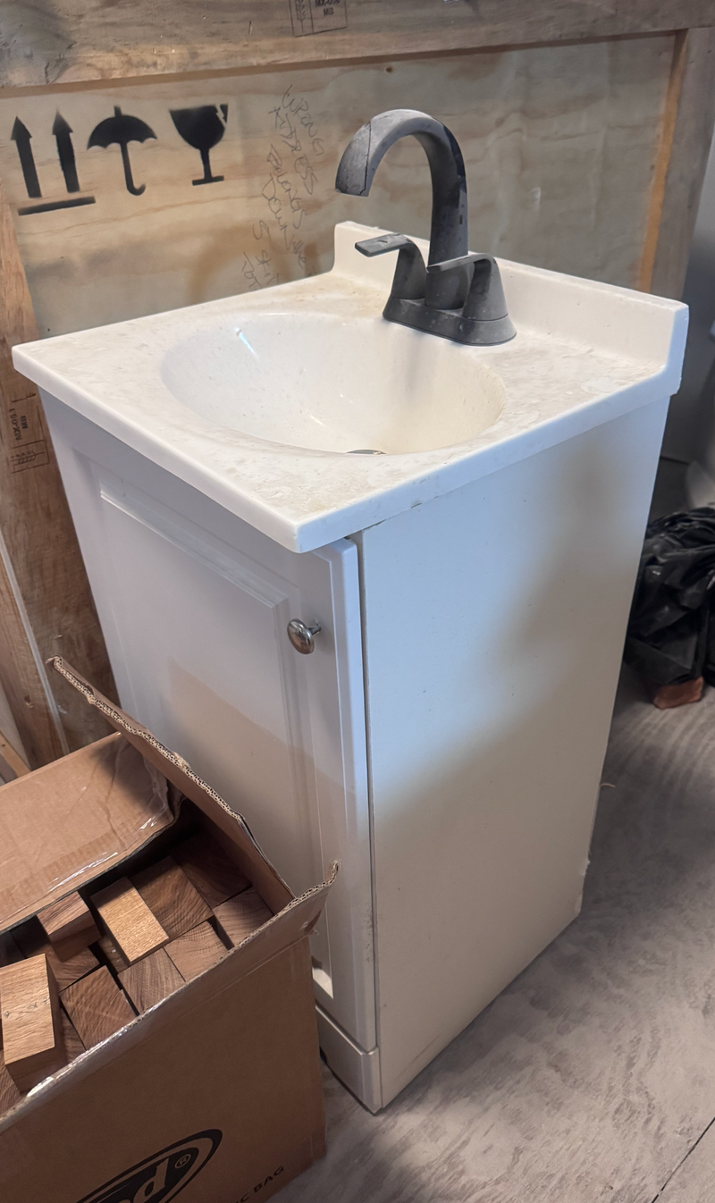 Bathroom Vanity w/ Sink & Faucet
