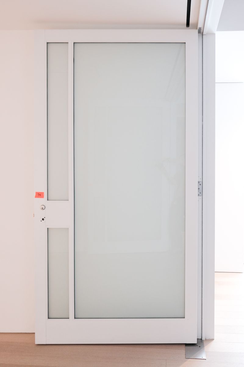 Large Double Doors - 3 Translucent Windows