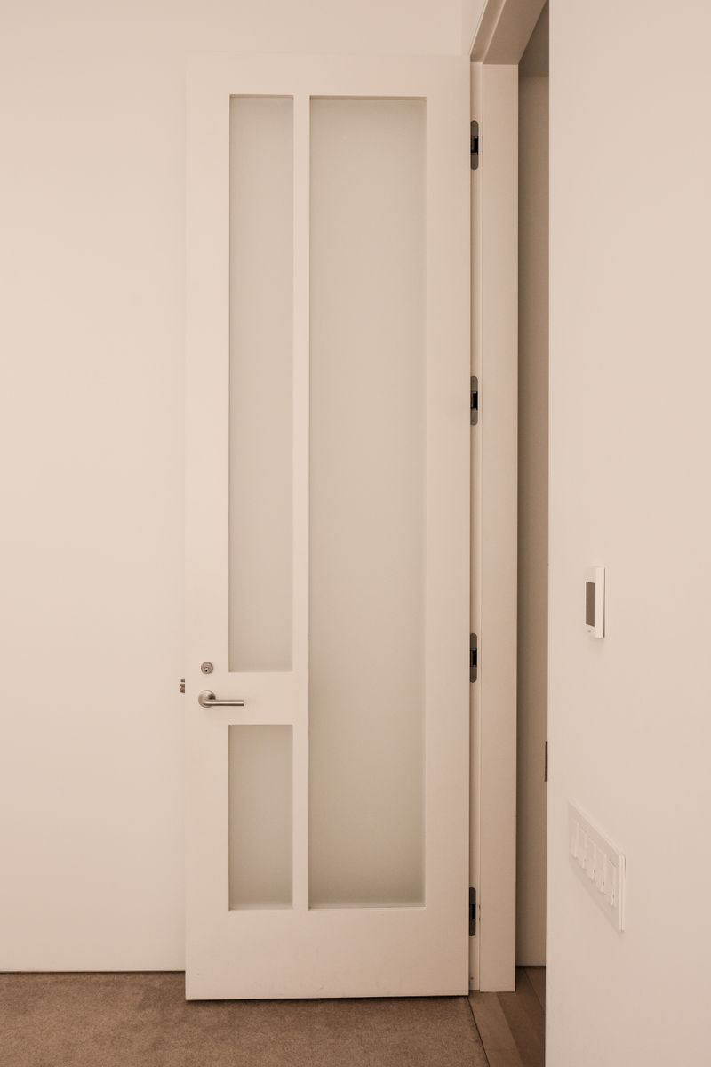 Custom Door with three translucent windows