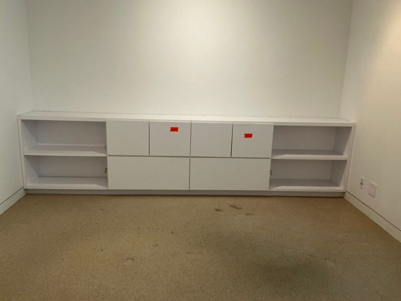 White cabinets
