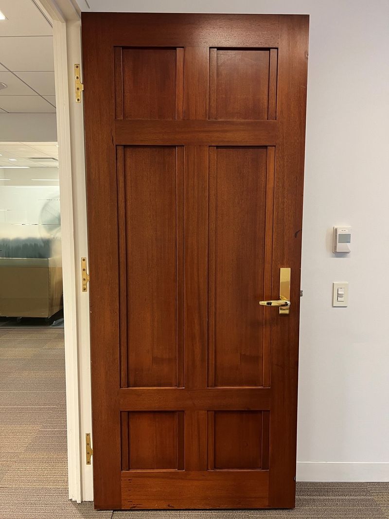 Solid-Core Wood Doors with Hardware
